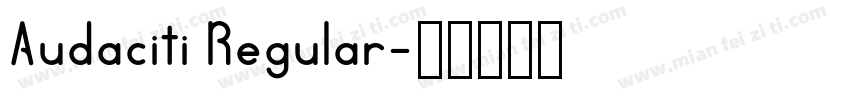 Audaciti Regular字体转换